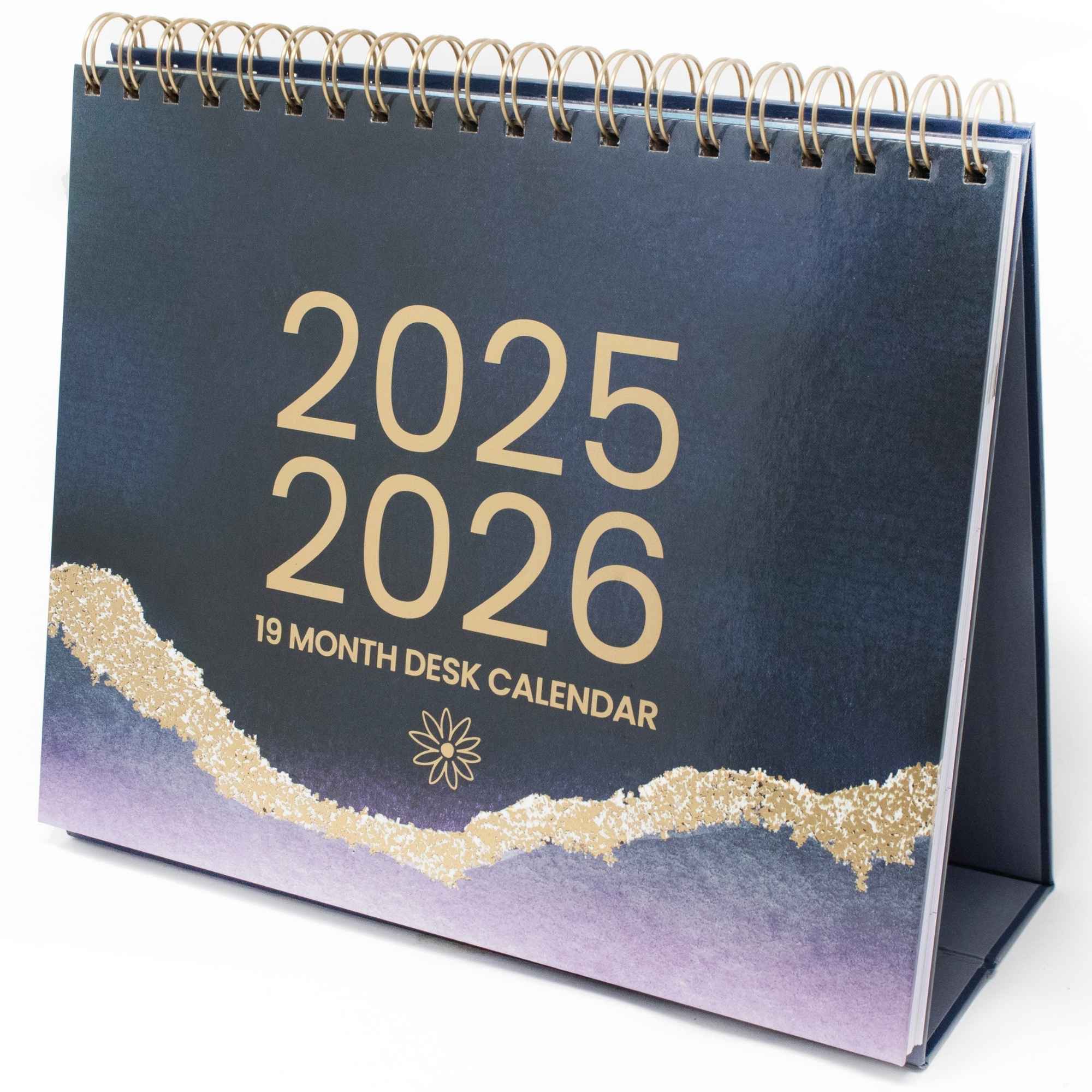 1 8 x10 standingdeskcalendar bloomdailyplanners 19monthsjanuary2026 july2026 monthlywatercolorcrystalselegantclassyminimalchicdeskeasel 204